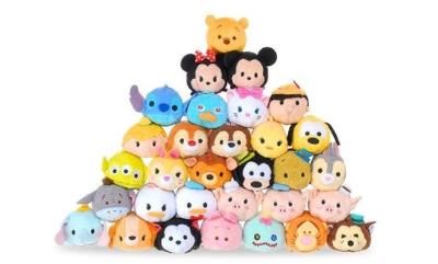 China Hot Disney Tsum Tsums Collection Plush Toys For  Mobile Phone Screen Cleaner Keychain Bag for sale