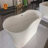 China Acrylic Artificial Stone Free Standing Bath Tubs Easy Maintenance for sale