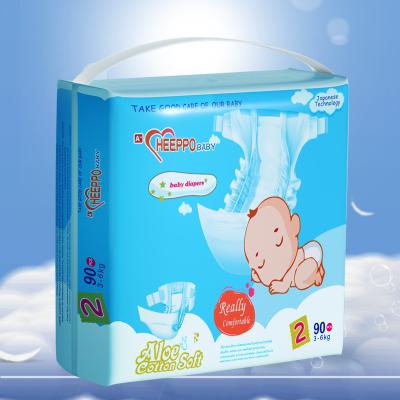 China Paper Magic Tape Diaper Big Size Disposable Breathable With SAP Core for sale