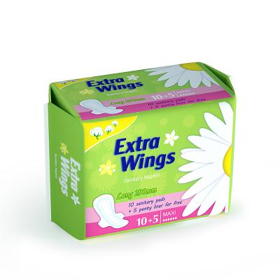 China Feminine Natural Sanitary Napkins Pad Disposable Ultra Thick Extra Wings for sale