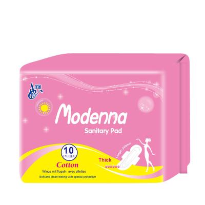 China Ladies Organic Cotton Period Pads Night Use Disposable Ultra Thin Sanitary Pads for sale
