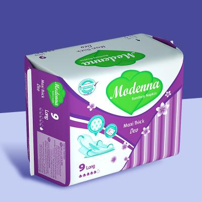 China Natural Organic Disposable Sanitary Napkin Eco Friendly 100% Cotton Sanitary Pads for sale