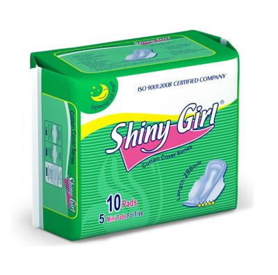China Ultra Thin Cotton Disposable Menstrual Pads Breathable Winged Sanitary Pad for sale