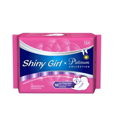 China Las bragas amistosas de la servilleta sanitaria de las mujeres de la piel estupendas absorben los cojines sanitarios de seda menstruales en venta
