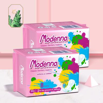 China Ladies Period Wood Pulp Sanitary Napkin Ultra Thin Disposable Maxi Pad With Wings for sale