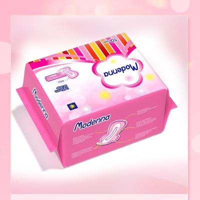 China Breathable Women Sanitary Napkin Soft 100% Organic Cotton Sanitary Pads 285mm for sale