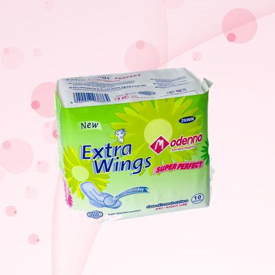 China Disposable Feminine Cotton Menstrual Sanitary Pads For Women Negative Ion Napkin for sale