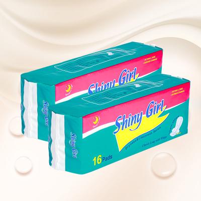 China New Design super thick Breathable Daily Use Women Sanitary Pads Night Use Disposable Cotton Disposable Sanitary Napkins en venta