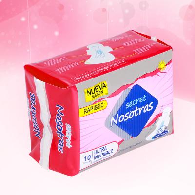 China Hoja de algodón suave de la parte superior desechable Mujer Sanitaria Toallas sanitarias Pad sanitario Mujeres Búsqueda sanitaria Pad menstrual de las mujeres en venta
