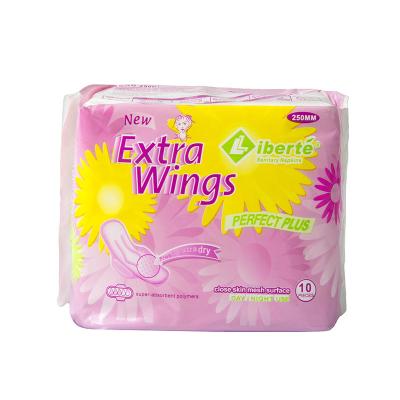 中国 Congo extra wings Hot Sale Private Label Women Cotton Sanitary Pad Wholesale lady Sanitary Napkin manufacturer in china 販売のため