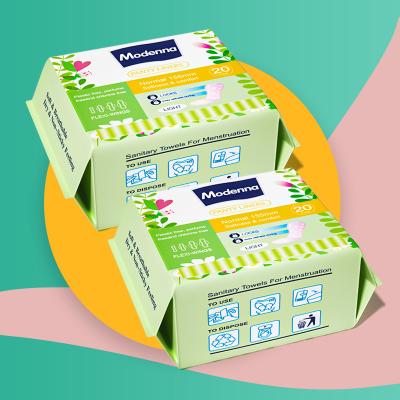 中国 New Arrival Disposable Hygienic Soft Cotton Women Pads Napkins Organic Natural Lady Sanitary Napkin Manufacturer 販売のため