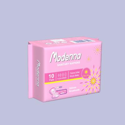 China Mint Premium Good Quality Oem Brand Soft Surface Cotton Sanitary Napkin Women Disposable Pads à venda