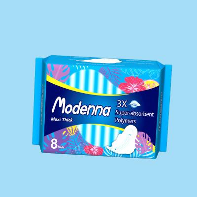 China factory Disposable Menstrual Period daily use Cotton Anion Women Sanitary Pads Night Use Lady Sanitary Napkins Supplier en venta