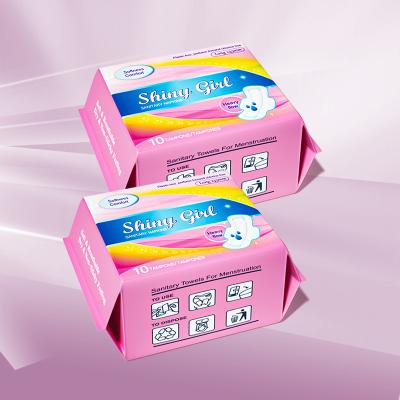 China Ultra Thin Menstrual Period 245mm Cotton Breathable Sanitary Napkin for Women Ladies à venda