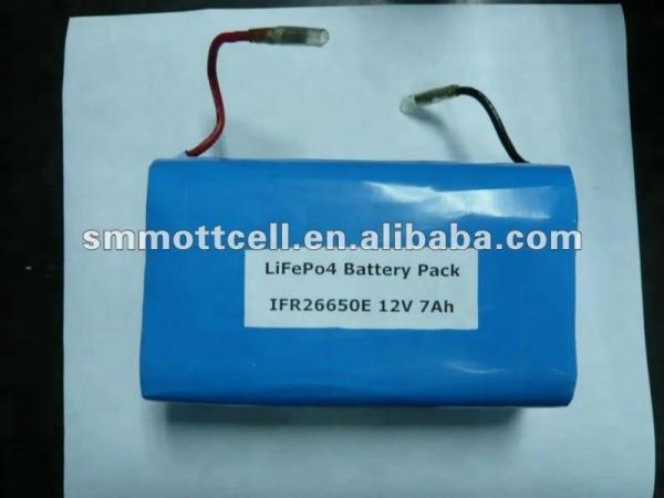 Quality 12v Solar LiFePO4 Lithium Battery Pack 7ah 12ah 20ah 30ah 50ah For Ups for sale