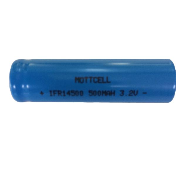 Quality 14500 LFP Cylinder Lithium Battery Cell 3.2V 600mAh Lithium Iron Phosphate for sale