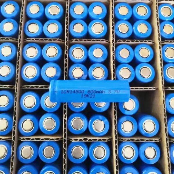 Quality Lifepo4 Cell IFR14500 3.2v 500mAh 600mah Lithium Rechargeable Battery For Solar for sale