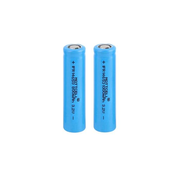 Quality 3.2V 1000mAh 800mAh Cylinder Lithium Battery Lifepo4 IFR 14650 For Solar Light for sale