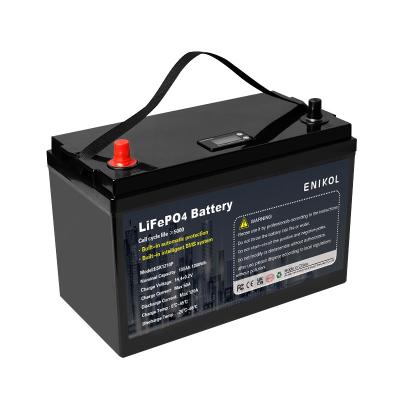Chine 12V EV Marine batterie au lithium-ion 100ah 130ah 200ah BMS Pour le stockage de l'énergie solaire à vendre