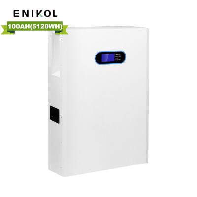 China Powerwall 5kw Wall Mounted LiFePo4 Battery 48V 100Ah Solar Lithium Ion Battery for sale