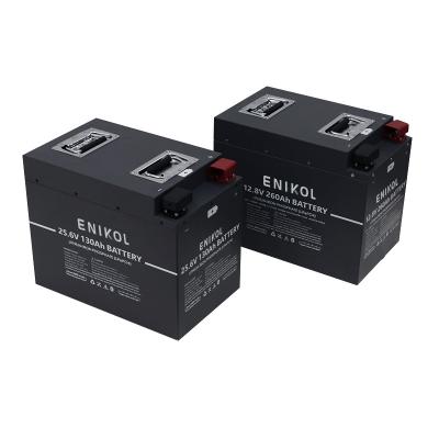 China Smart BMS 3kwh 24V Lithium Battery 130ah 260ah 12V Lifepo4 Battery Pack 250ah for sale