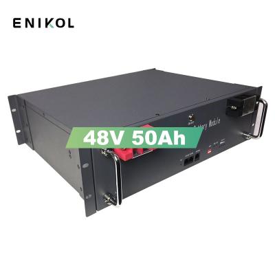 China Rechargeable 48V Solar Battery 50ah Built In Smart BMS Lithium Lifepo4 Battery for sale