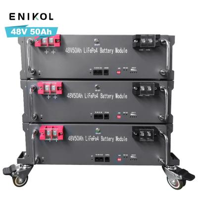 China Energy Storage Stackable LiFePo4 Battery Rack mount 50ah 48V Lithium Battery Pack for sale