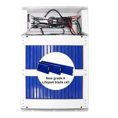 China 100ah 5kwh Wall Mounted LiFePo4 Battery Bms 48V Solar Lithium Battery 200ah for sale