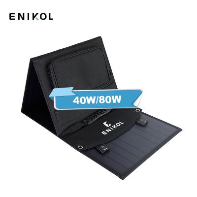 China USB3.0 Type C DC Portable Foldable Solar Panel 40W / 80W Flexible For Camping for sale