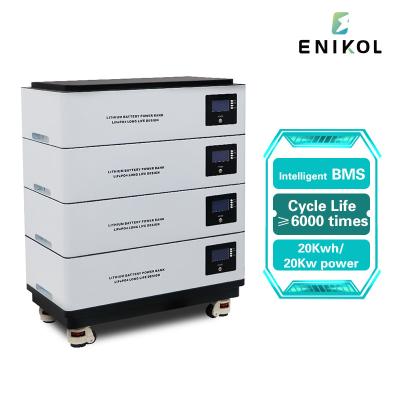 Cina Stackable 48v 100ah Lifepo4 Battery 20kwh Solar Energy 51.2v lithium ion batteries in vendita