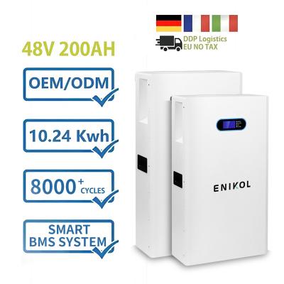 China Household Solar Energy System Powerwall 48v 200ah 10kwh Lithium Battery for sale
