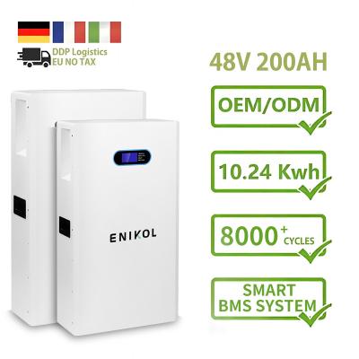 China Wall Mounted / Floor Standing 48V Solar Battery 51.2v 200ah Lifepo4 Battery for sale