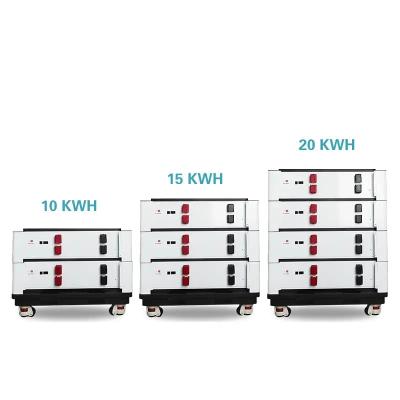 China Stackable Lithium Battery 48v 100ah LiFePo4 Battery 5120WH Energy Storage Container Te koop