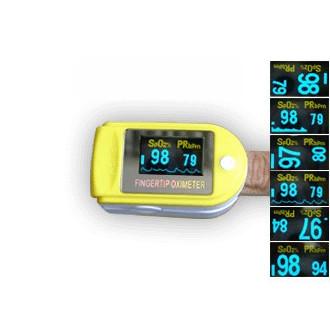 China SpO2 Device for Blood Oxygen Saturation Level Reading, Fingertip Oxygen Meter w/ Alarm & Pulse Rate Monitor for sale