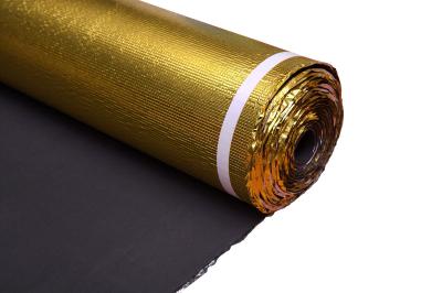 China Water Mold Resistant Golden  Sound Proofing Underlay For Floating Floor for sale