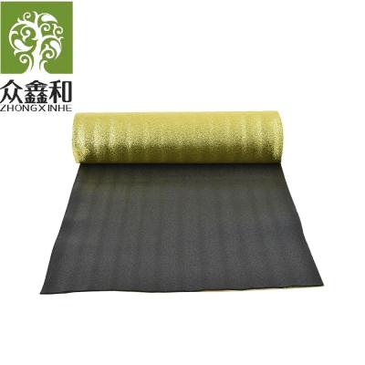 China Black Gold Foam Underlay 2mm Thickness Vapour Barrier Foam Underlay for sale
