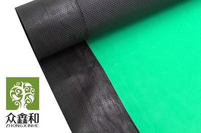 China Anti Bacterial SPC Flooring Underlay Embossed Film Green Foam Underlay for sale