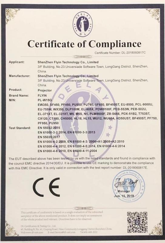 CE - Shenzhen Flyin Technology Co.,Limited