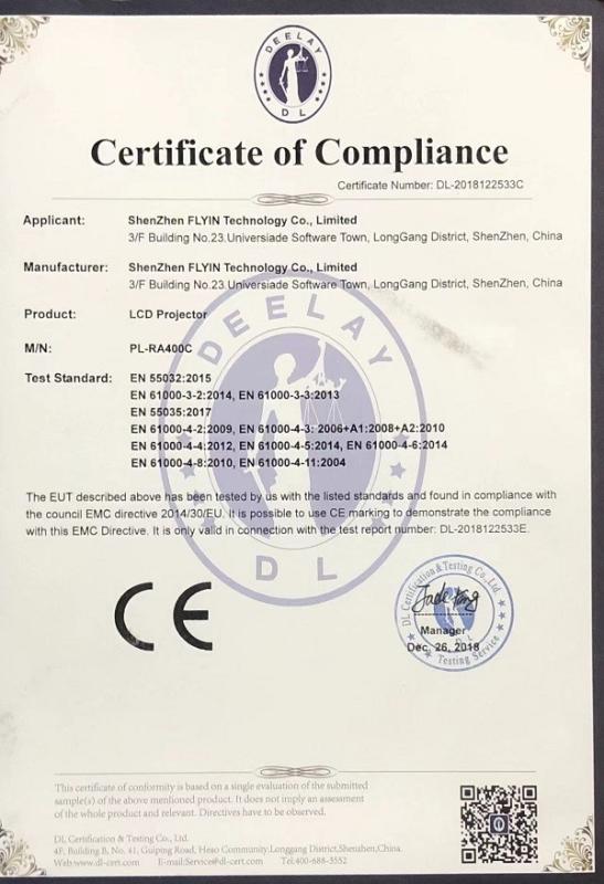 CE - Shenzhen Flyin Technology Co.,Limited