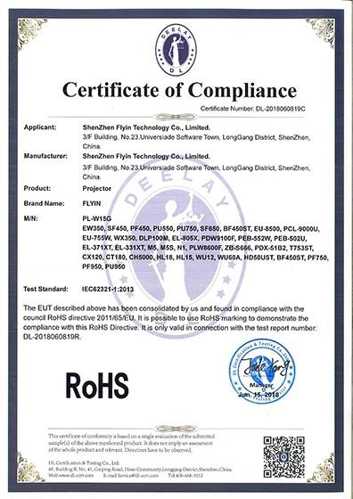RoHS - Shenzhen Flyin Technology Co.,Limited