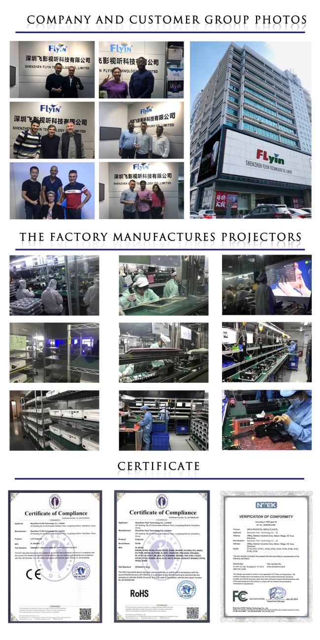 Factory manufacturing environment for Flyin projectors