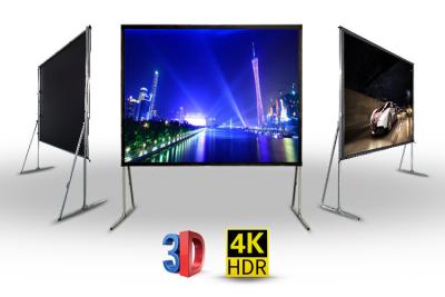 China Portable PVC Projector Screen Front Rear 16:9 For Large Stage for sale