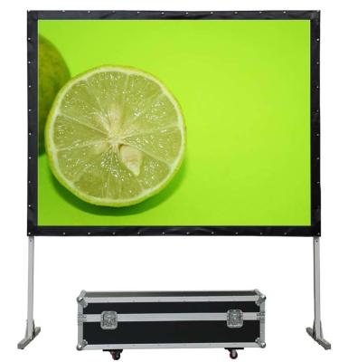 China FCC ROHS Front And Rear Projector Screen Fast Folding Soft Fabric for sale