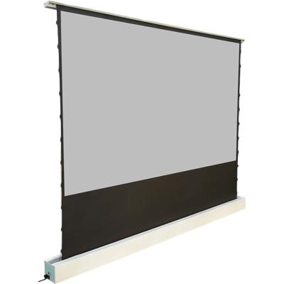 China Outdoor ALR Electric Foldable Outdoor Projector Screen Floor Rising for sale