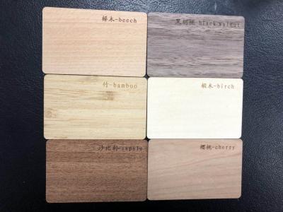 China Real Wood RFID Smart Card For Hotel Door Locks for sale