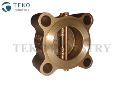 China Solid Lug Brass Material Wafer Check Valve , Retainerless Non Return Check Valve for sale