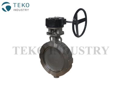 China High Performance Double Offset Butterfly Valve Size Optional Flangeless For Steam Pipe for sale