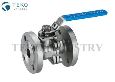 China Stainless Steel Flanged Ball Valve , 2PC Two Piece Ball Valve With PTFE Seat for sale