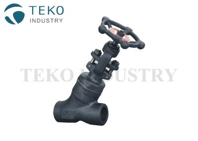China High Pressure Y Pattern Forged Steel Globe Valve Class 800 Class 1500 for sale