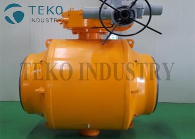 China Full Welded Body 1 Pieces Ball Valve Steel 20 Soft Seat For Gas for sale